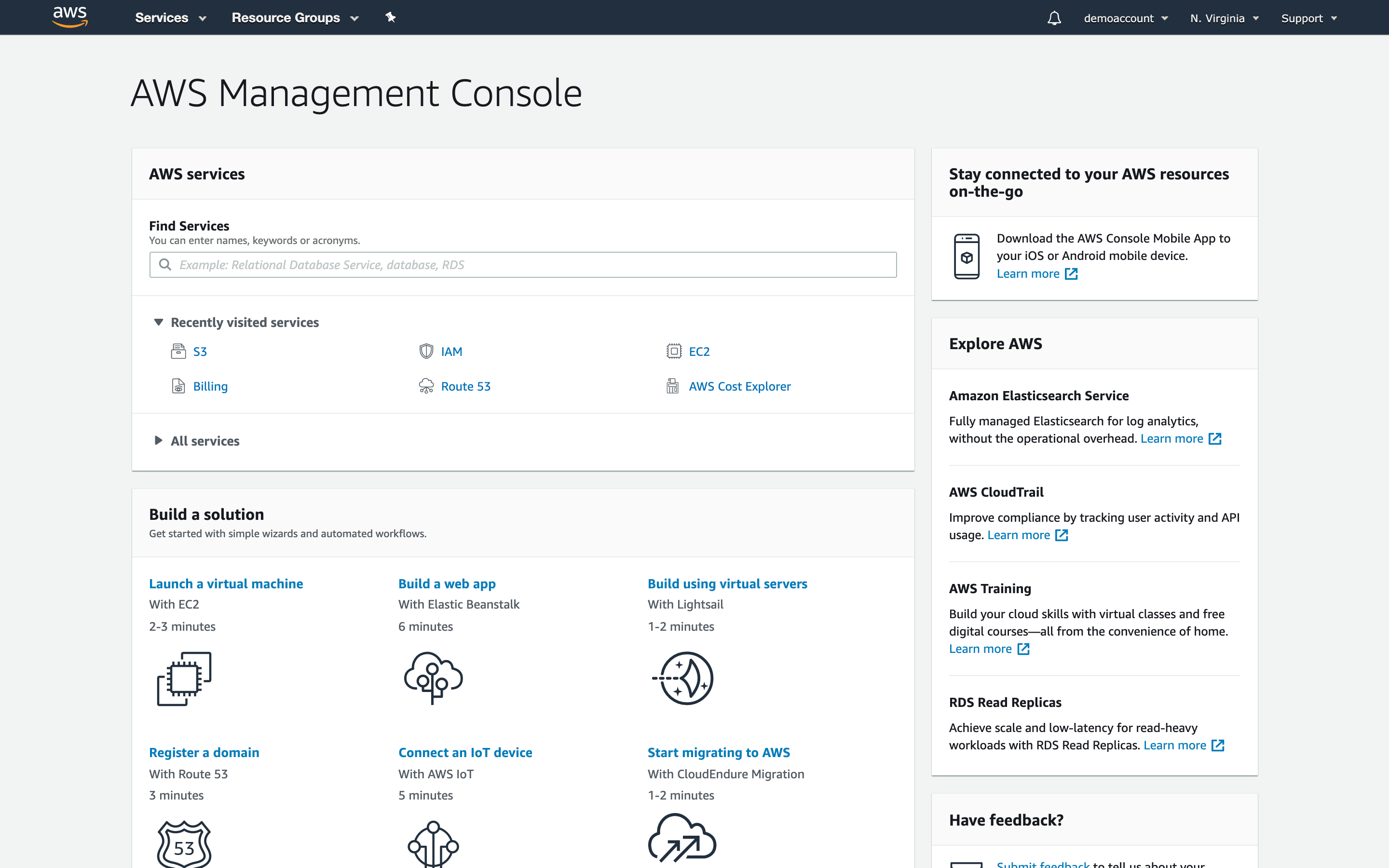 AWS Screenshot