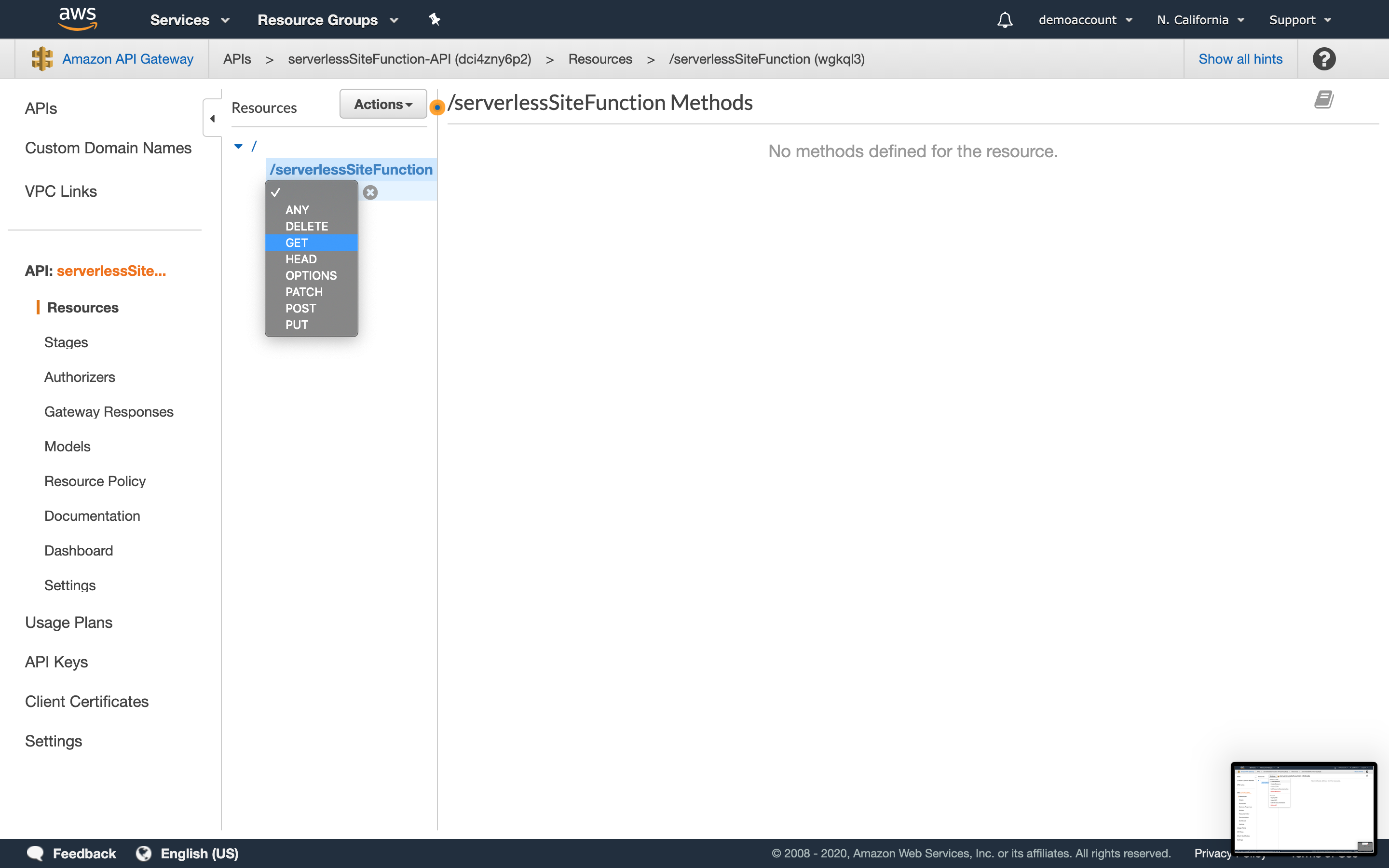 AWS Screenshot