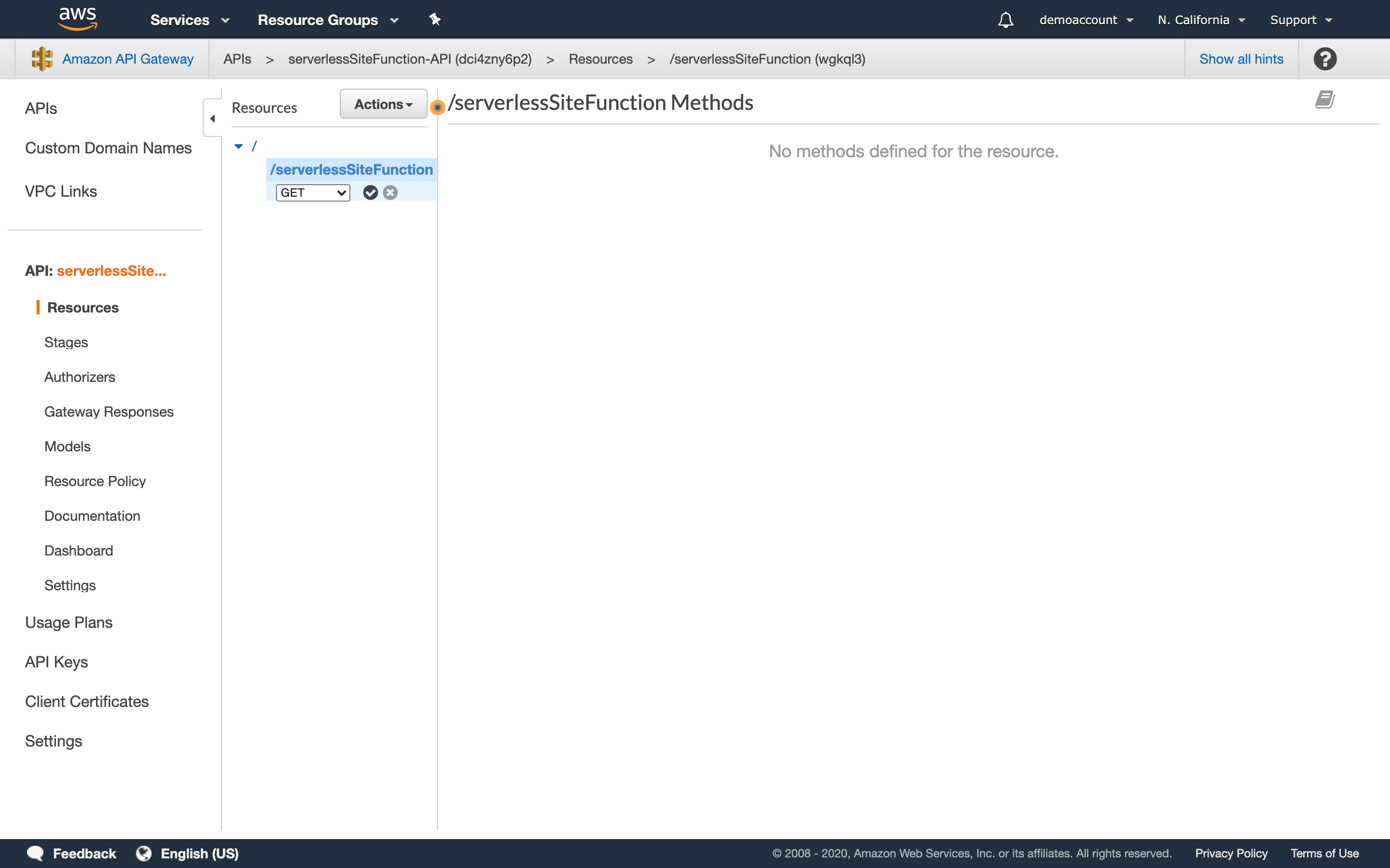 AWS Screenshot