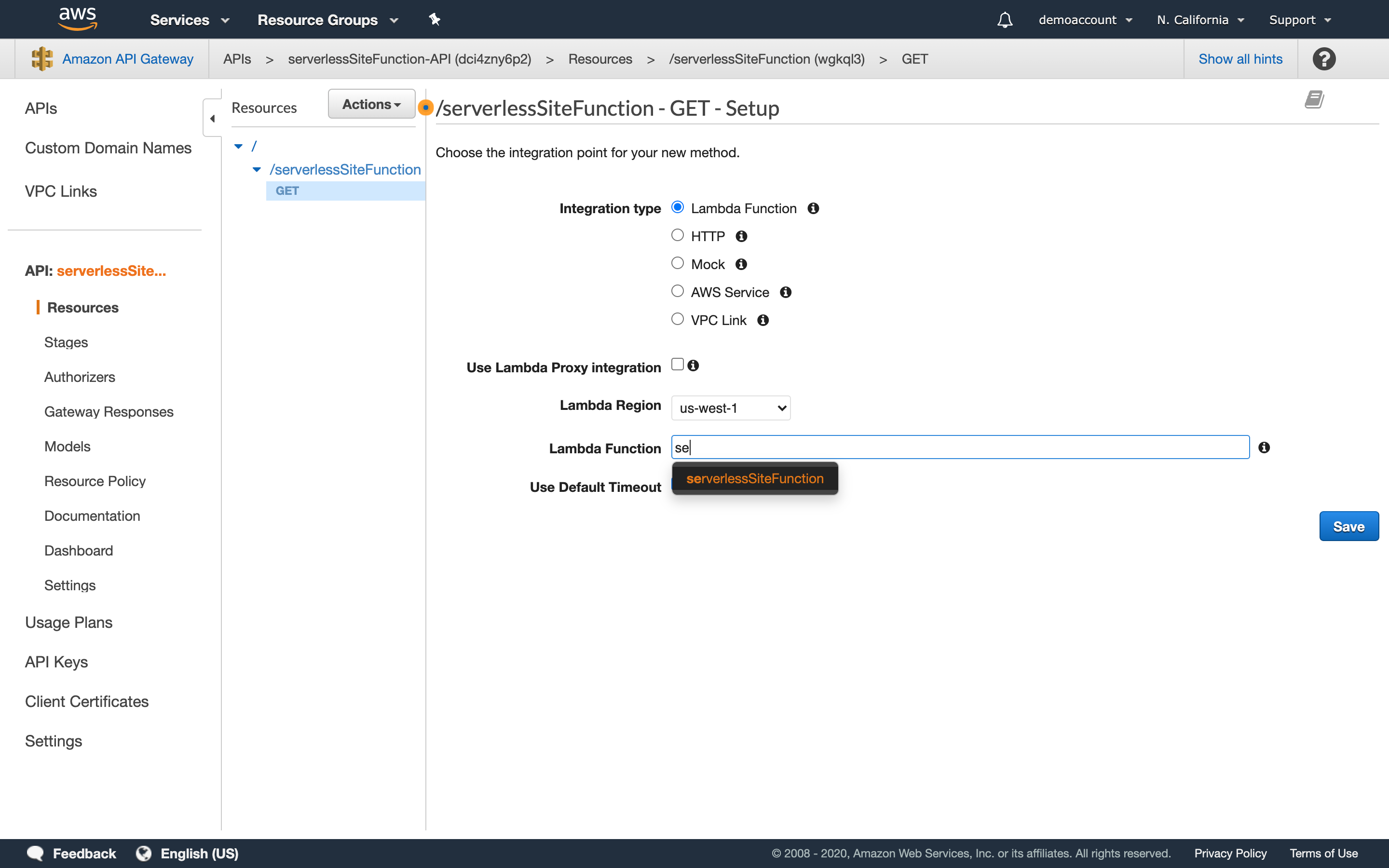 AWS Screenshot