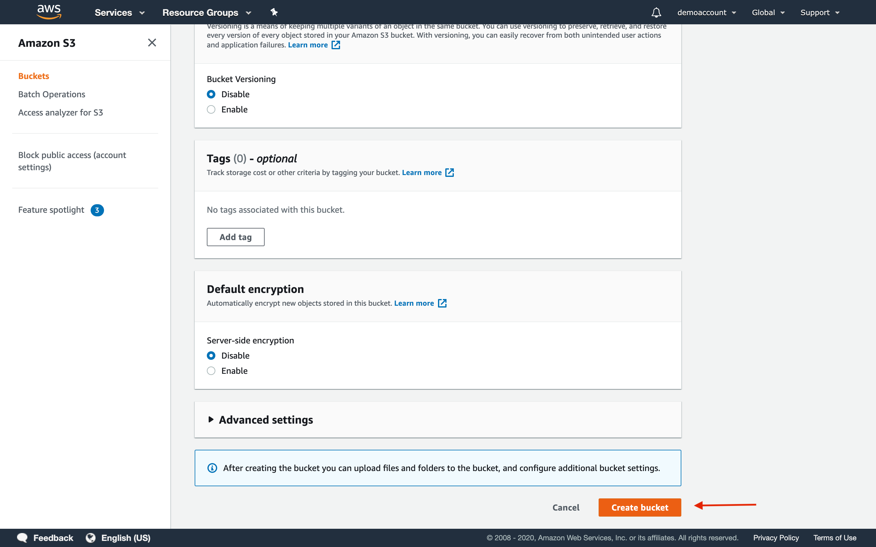 AWS Screenshot