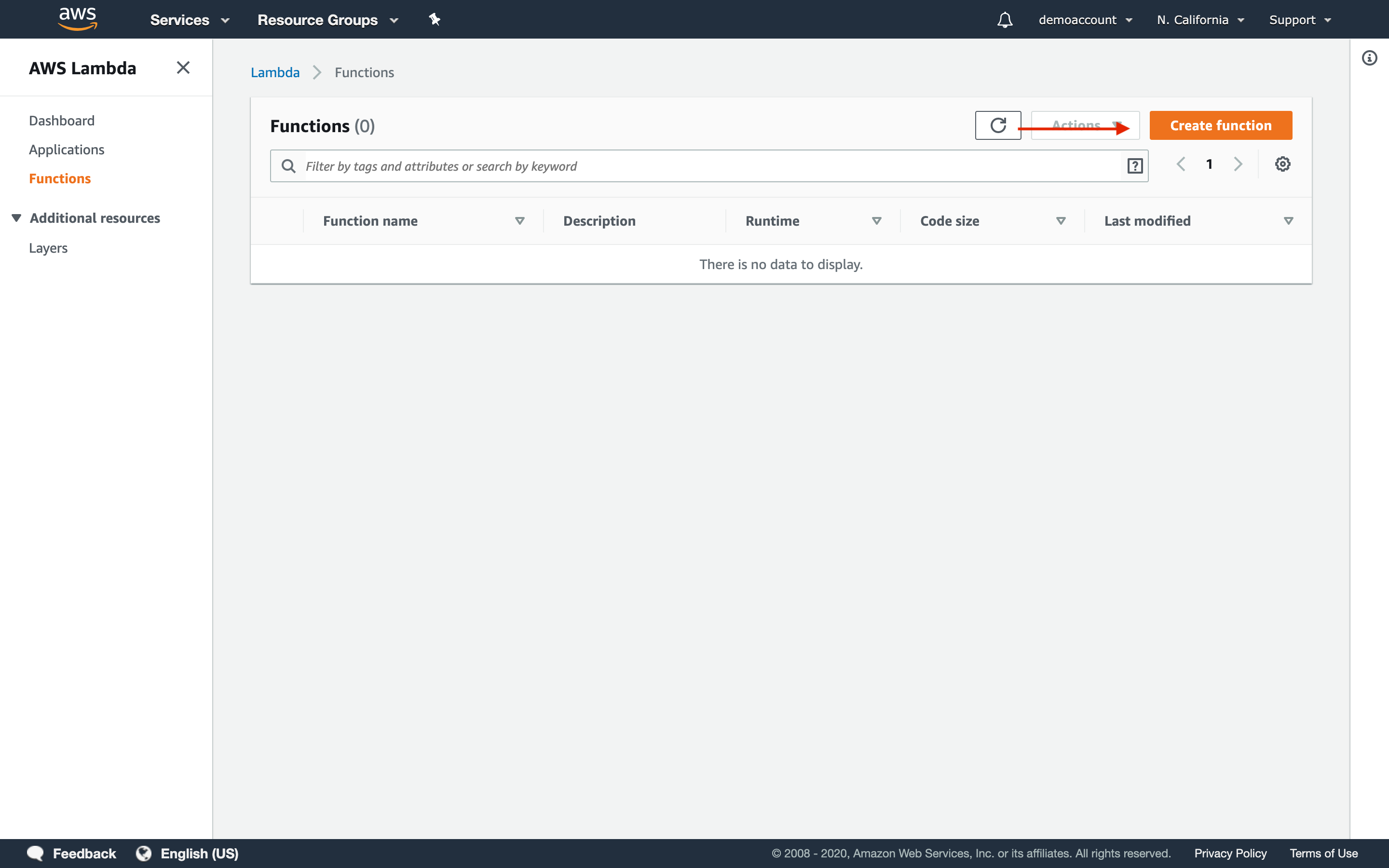 AWS Screenshot